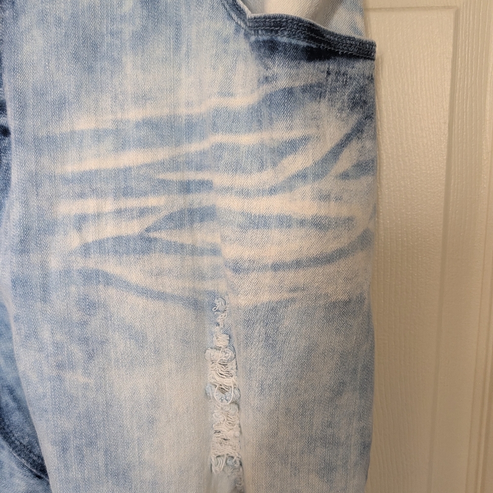 # 8 - twenty-one black Jeans Stylish Distressed Blue Jeans With Bling Buttons - Picture 8 of 10